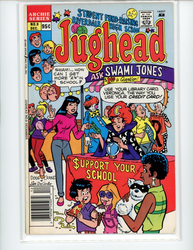 Archie Jughead #9 1988 Magazine Comic Book VG - B18-27 Image 1