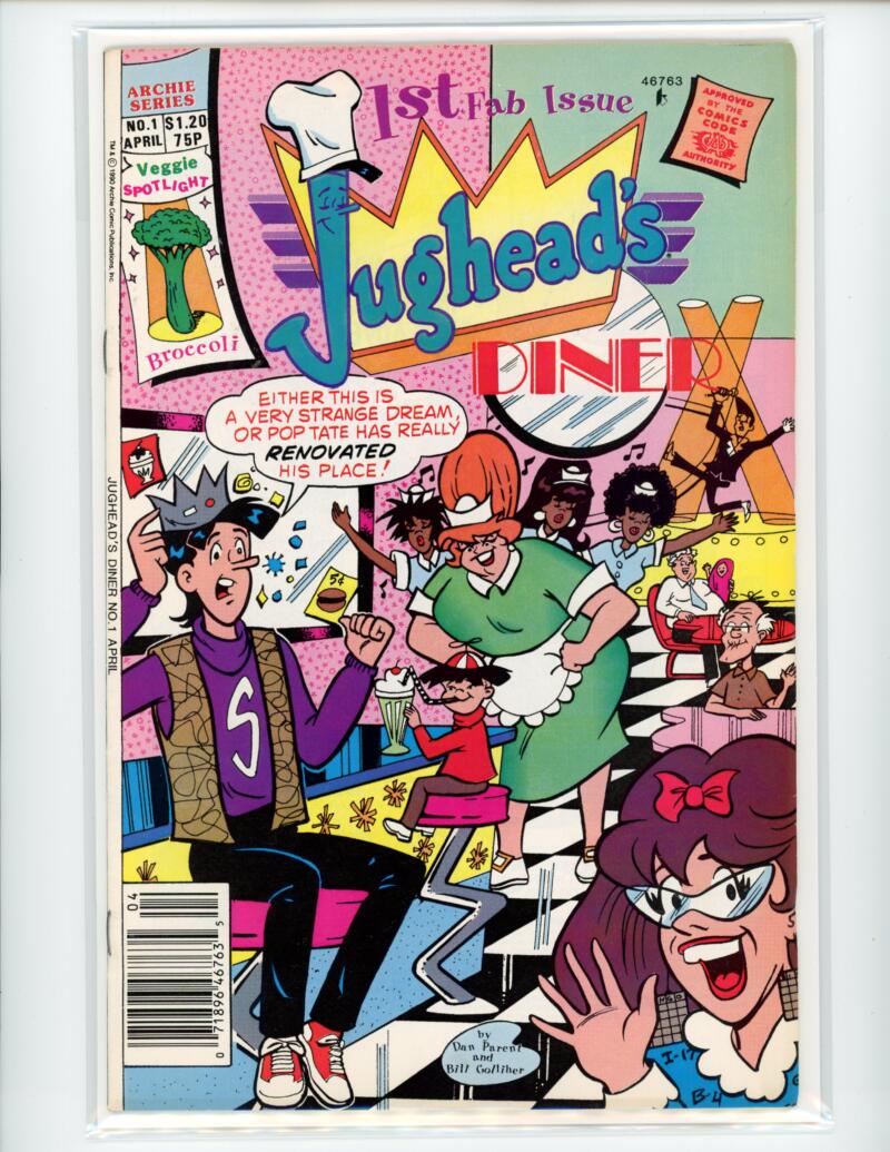 Archie Jugheads Diner #1 1990 Magazine Comic Book VG - B18-29 Image 1