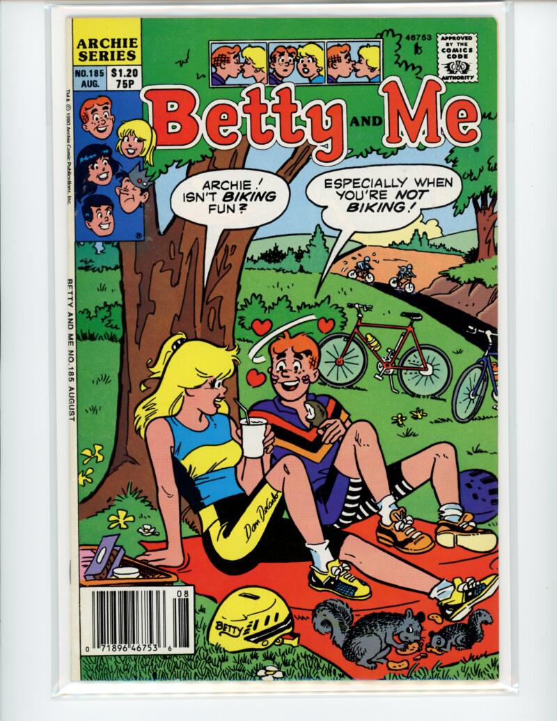 Archie Betty and Me #185 1990 Magazine Comic Book VG - B18-36 Image 1