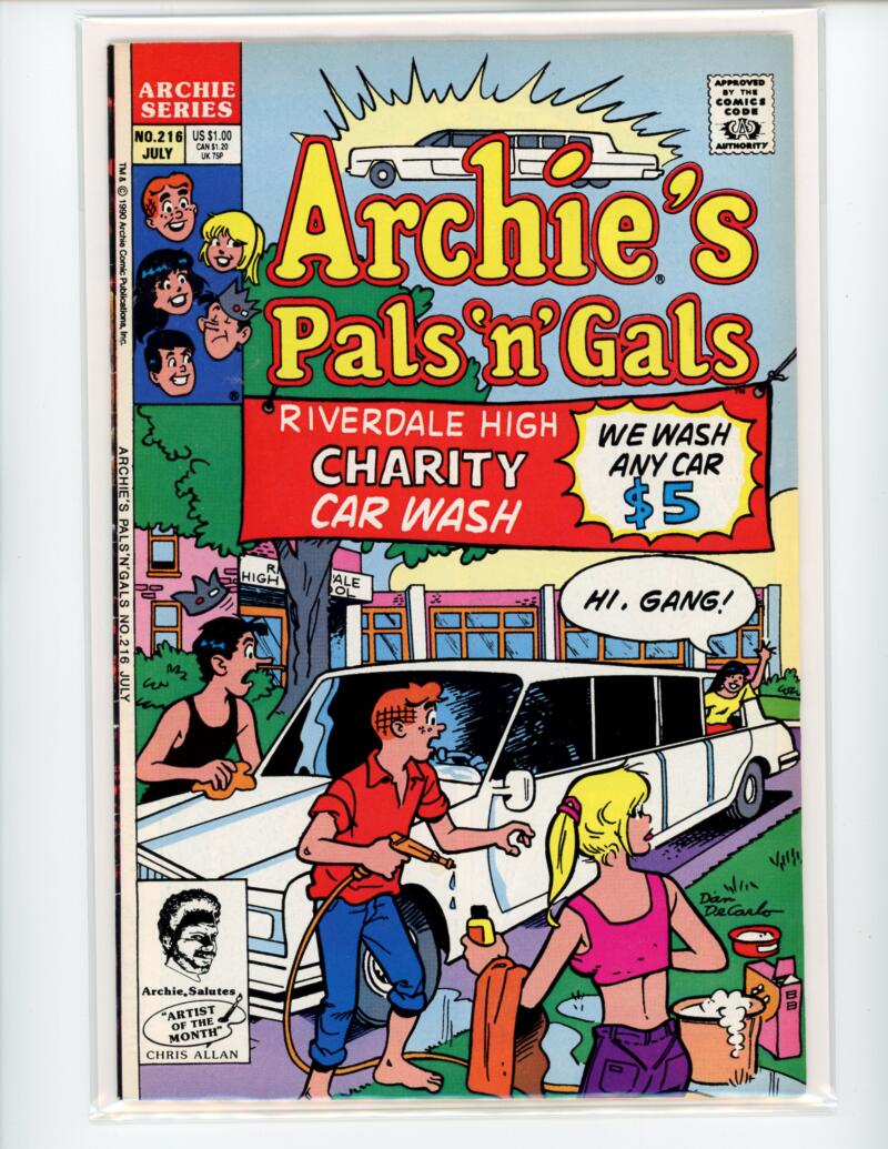 Archie Pals N Gals #216 1990 Magazine Comic Book VG - B18-48 Image 1