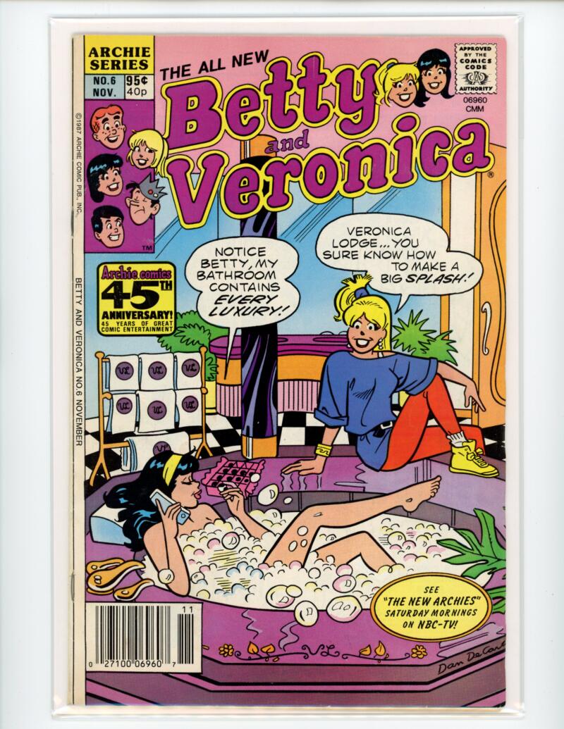 Archie Betty and Veronica #6 1987 Magazine Comic Book NM - B18-59 Image 1