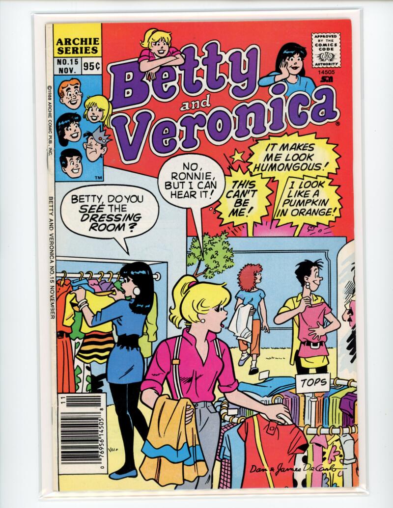 Archie Betty and Veronica #15 1988 Magazine Comic Book VG - B18-63 Image 1