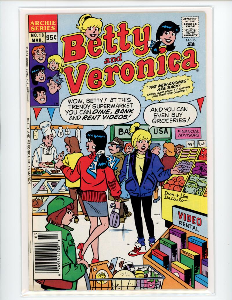 Archie Betty and Veronica #18 1989 Magazine Comic Book VG - B18-65 Image 1