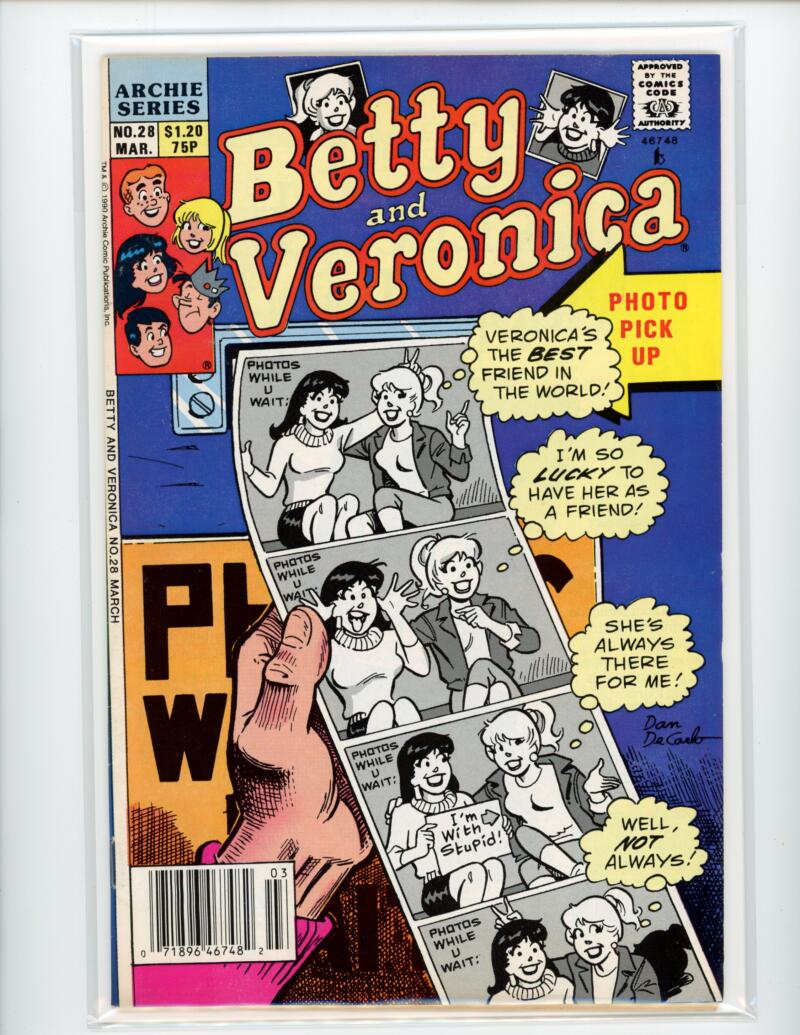 Archie Betty and Veronica #28 1990 Magazine Comic Book VG - B18-68 Image 1