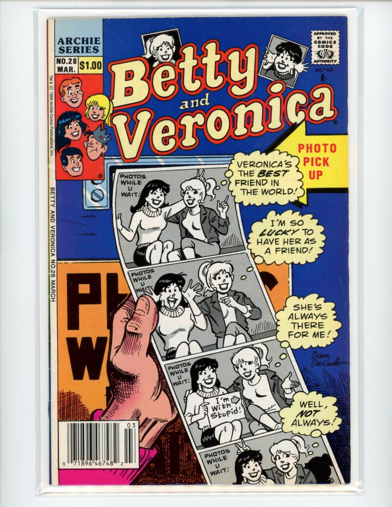 Archie Betty and Veronica #28 1990 Magazine Comic Book VG - B18-69 Image 1