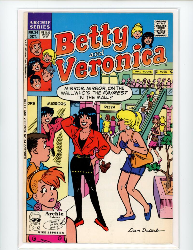 Archie Betty and Veronica #34 1990 Magazine Comic Book VG - B18-73 Image 1