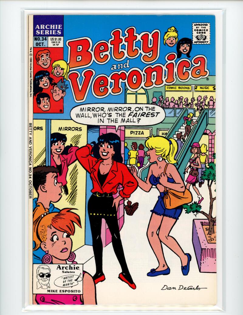 Archie Betty and Veronica #34 1990 Magazine Comic Book VG - B18-74 Image 1