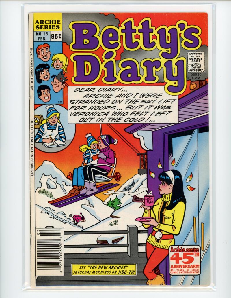 Archie Bettys Diary #15 1987 Magazine Comic Book VG - B18-81 Image 1
