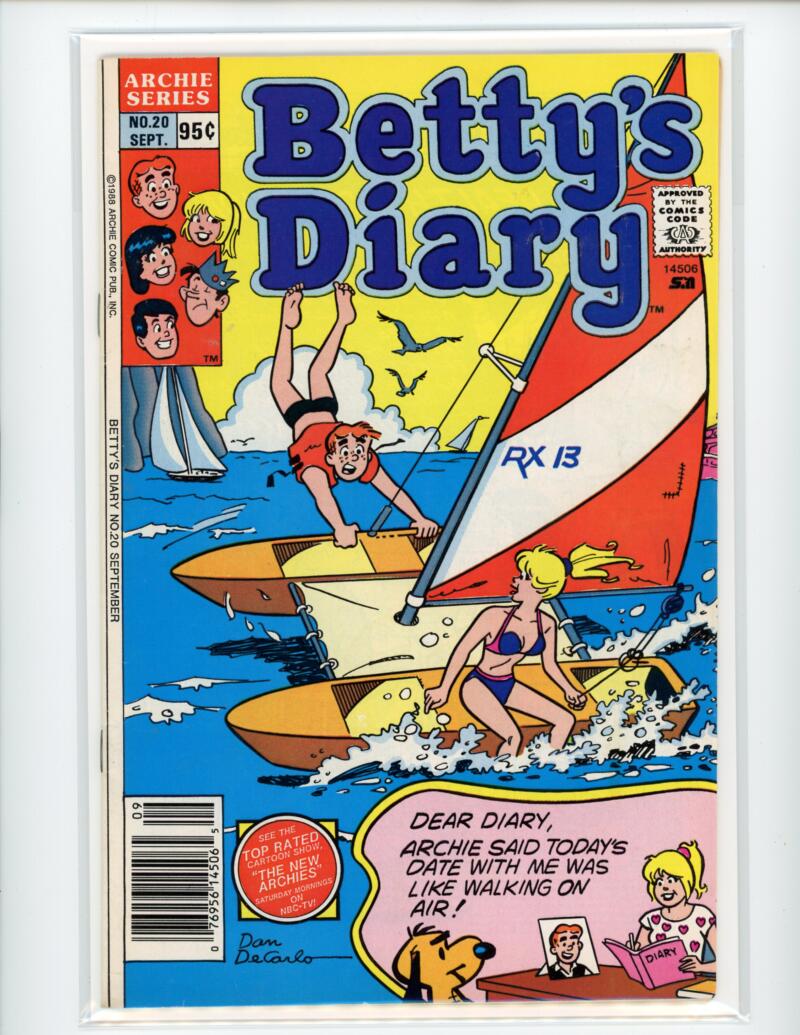 Archie Bettys Diary #20 1988 Magazine Comic Book VG - B18-83 Image 1