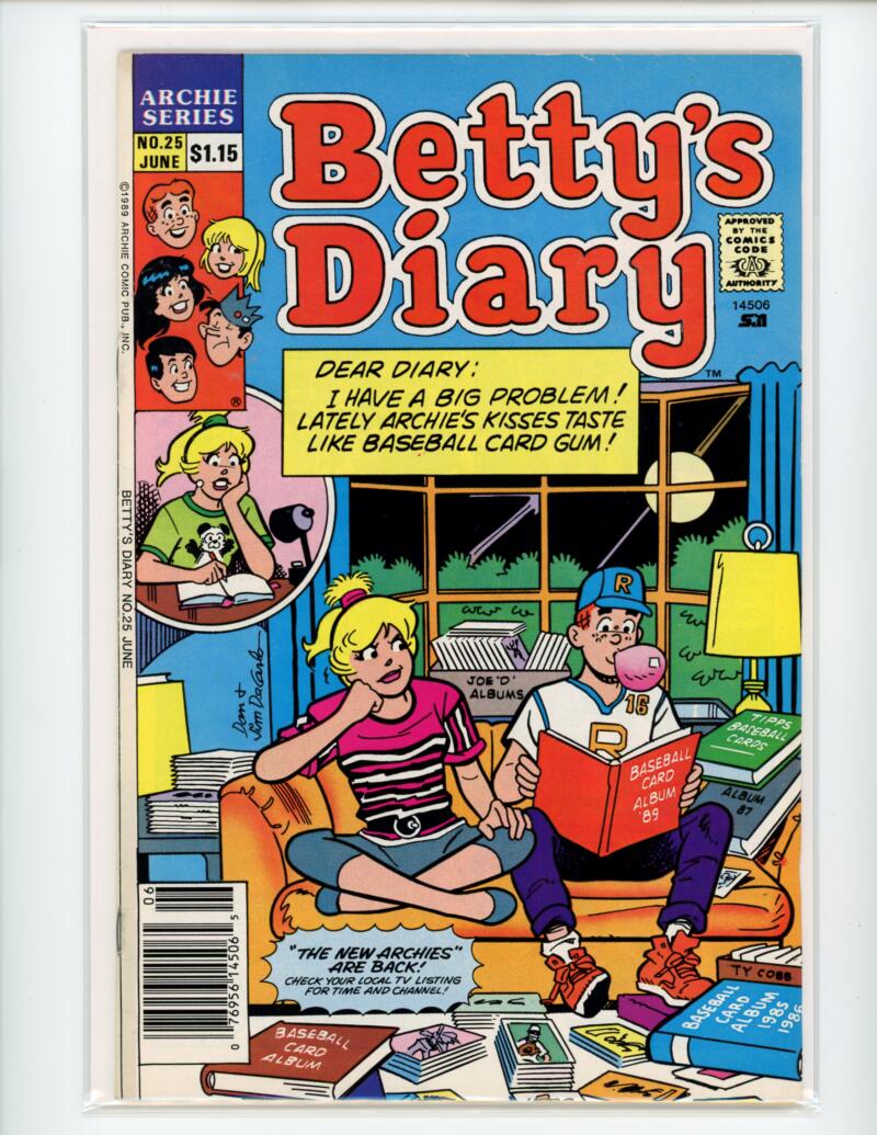 Archie Bettys Diary #25 1989 Magazine Comic Book VG - B18-87 Image 1