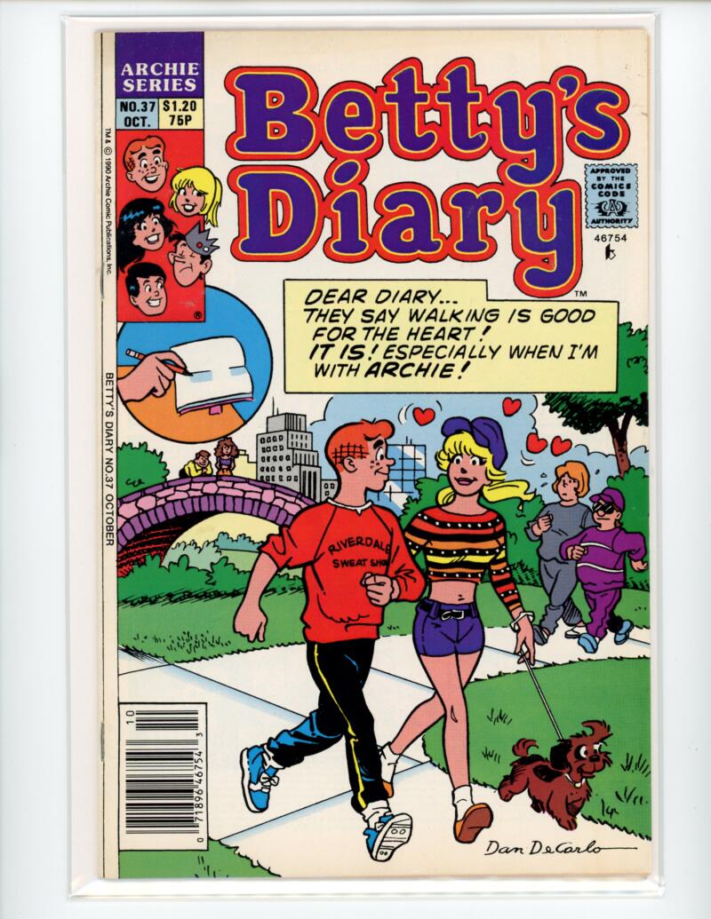 Archie Bettys Diary #37 1990 Magazine Comic Book VG - B18-89 Image 1
