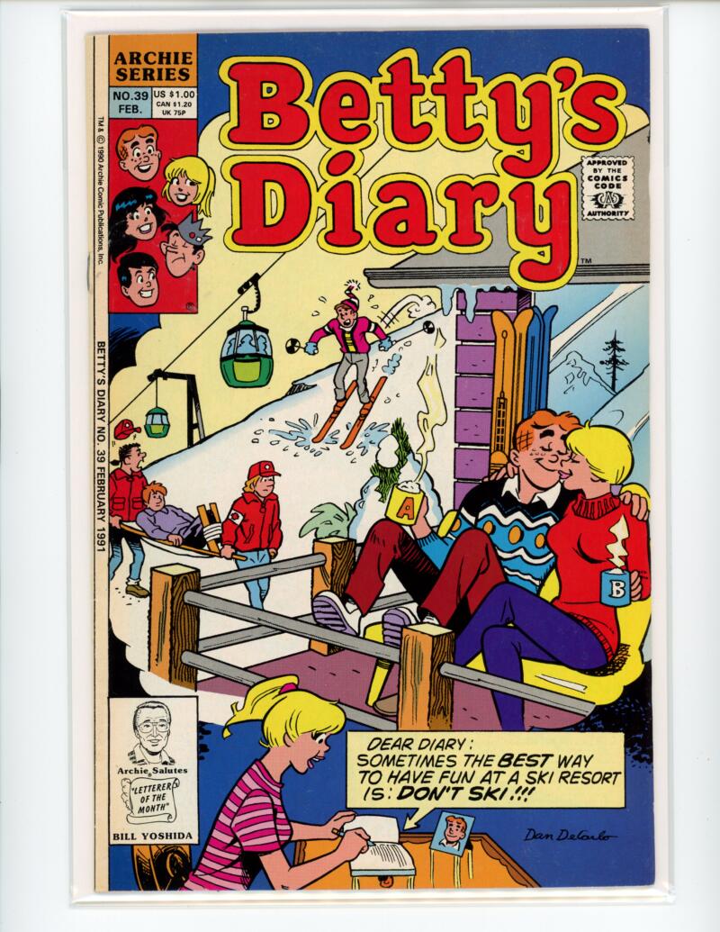 Archie Bettys Diary #39 1990 Magazine Comic Book VG - B18-90 Image 1