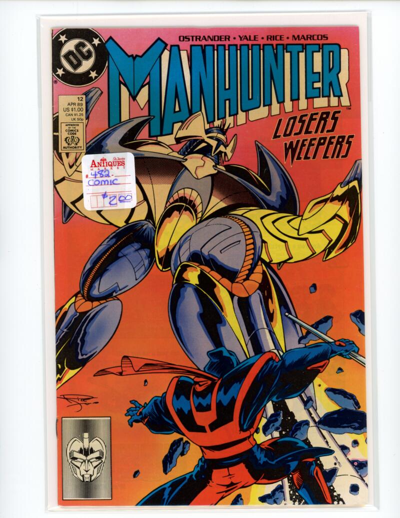 DC Manhunter Losers Weepers #12 1989 Magazine Comic Book VG - B17-22 Image 1