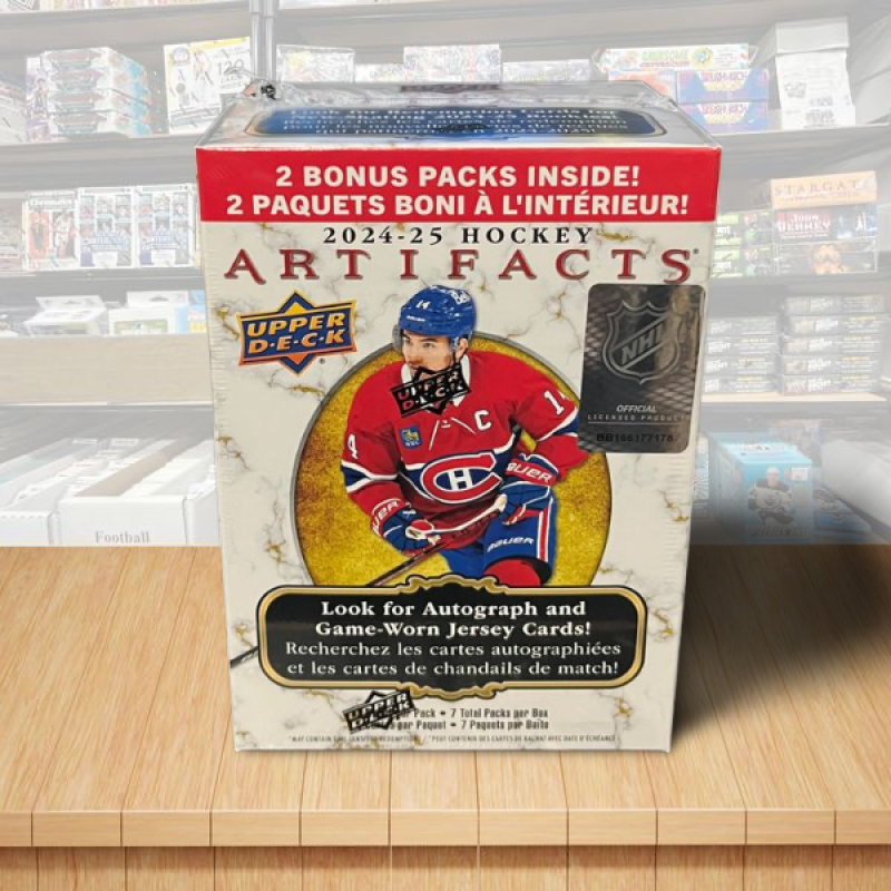 2024-25 Upper Deck Artifacts Hockey Blaster Box - 7 Packs Per Box Image 1