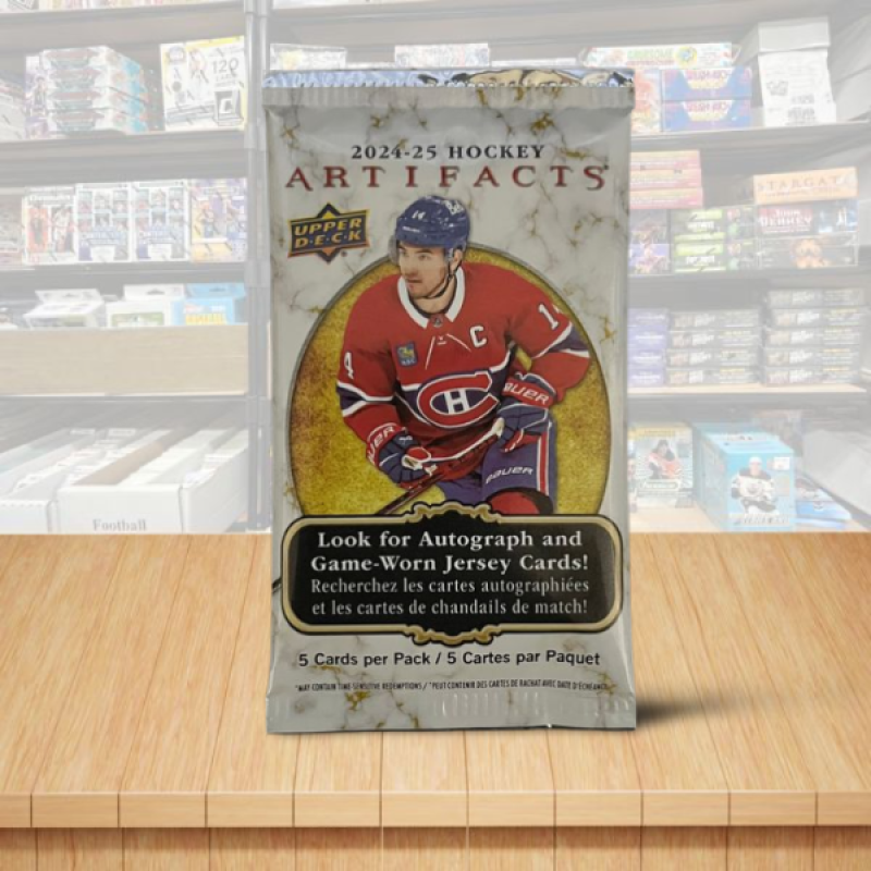 2024-25 Upper Deck Artifacts Hockey Retail PACK - 5 Cards Per Box Image 1