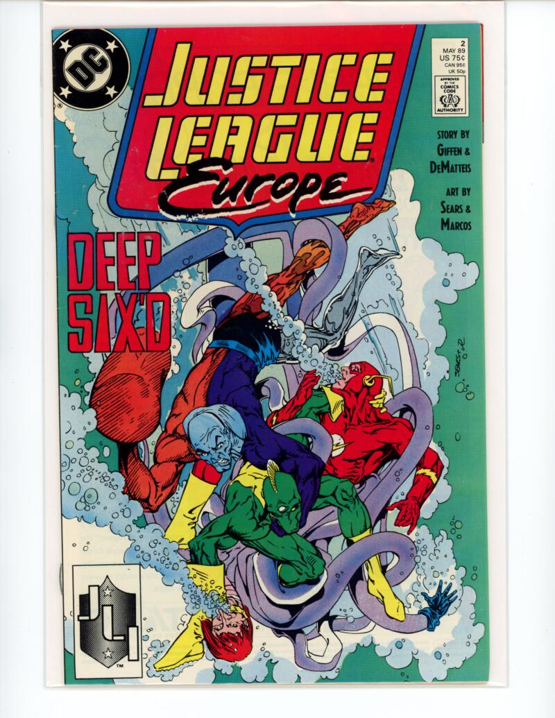DC Justice League Europe #2 1989 Magazine Comic Book VG - B20-14 Image 1