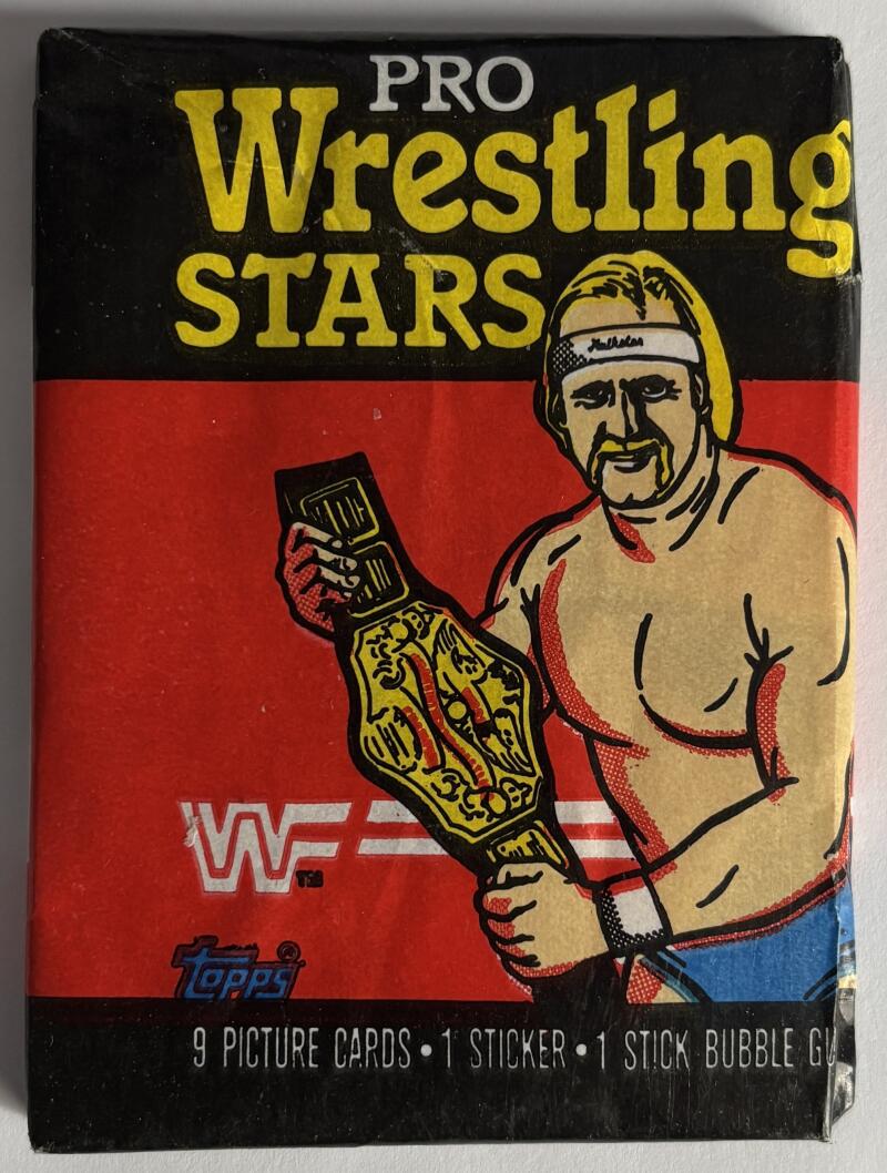 1985 Topps WWF Wrestling Stars Hobby Sealed Wax Pack - Hulk Hogan Cover V98784 Image 1