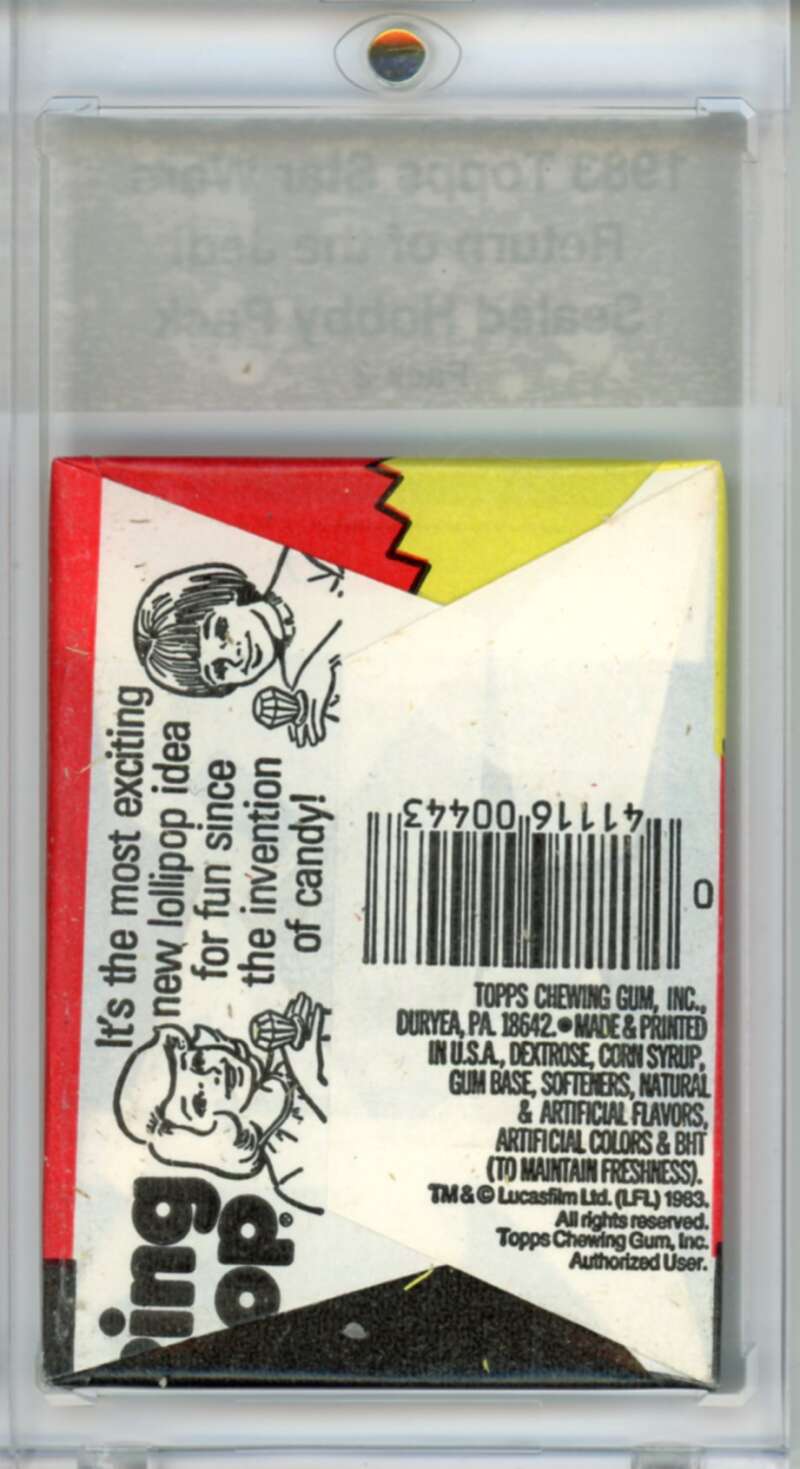 1983 Star Wars Return of the Jedi Sealed Hobby Pack Lando - SPK 2 Image 2