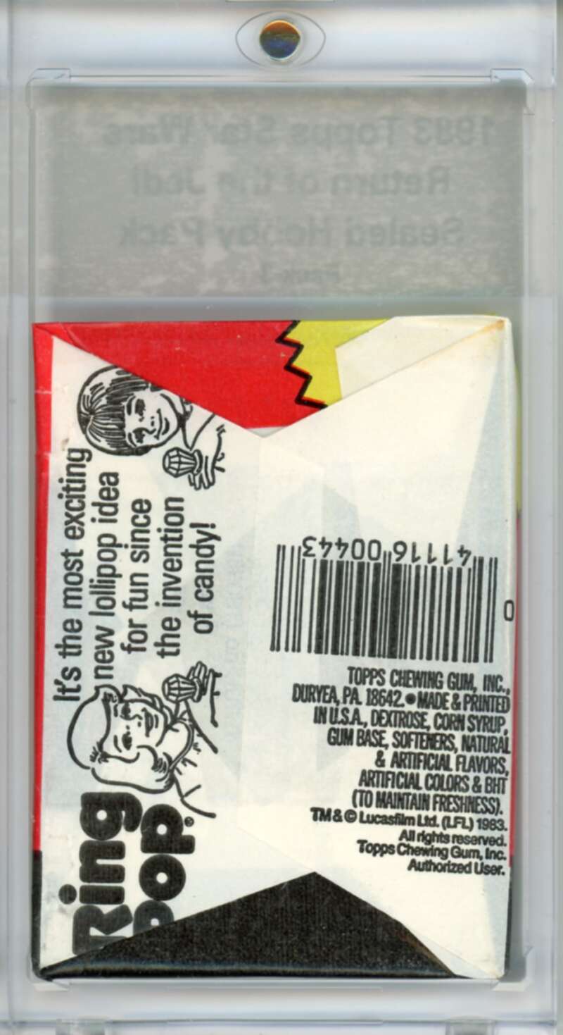 1983 Star Wars Return of the Jedi Sealed Hobby Pack Lando - SPK 3 Image 2