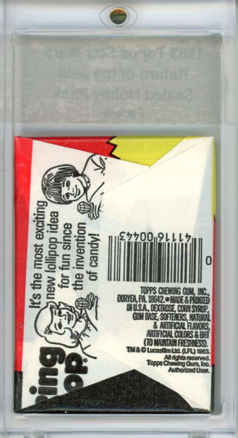 1983 Star Wars Return of the Jedi Sealed Hobby Pack Lando - SPK 6 Image 2