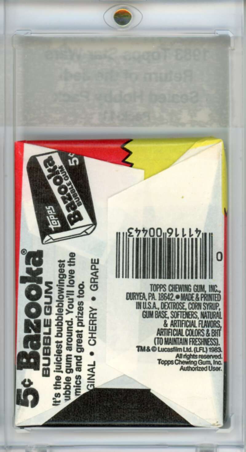 1983 Star Wars Return of the Jedi Sealed Hobby Pack Ewok - SPK 11 Image 2