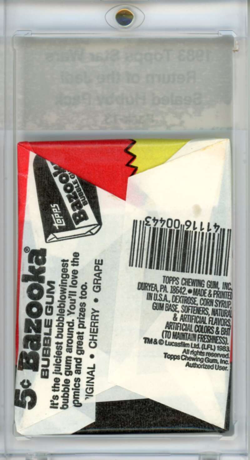 1983 Star Wars Return of the Jedi Sealed Hobby Pack Ewok - SPK 13 Image 2