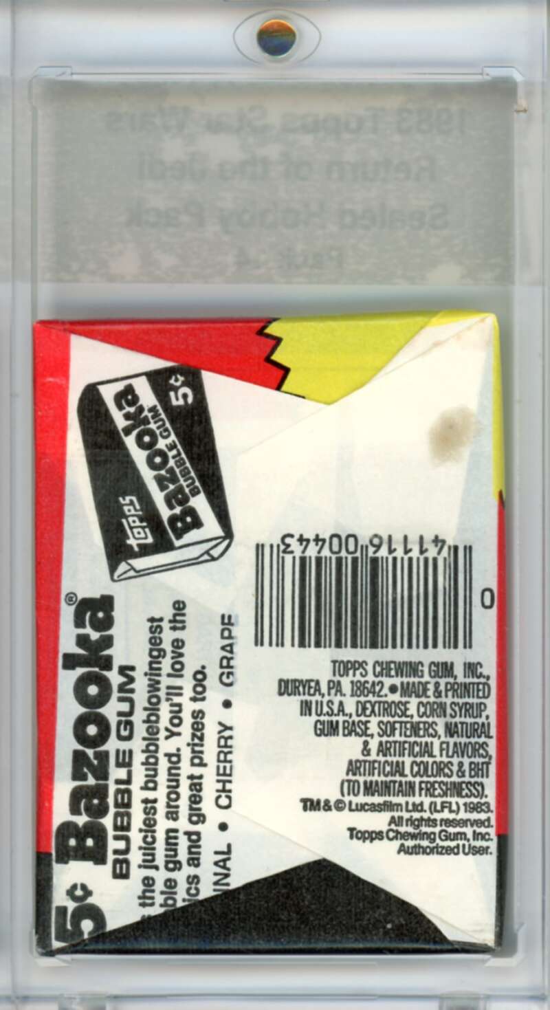 1983 Star Wars Return of the Jedi Sealed Hobby Pack Ewok - SPK 14 Image 2