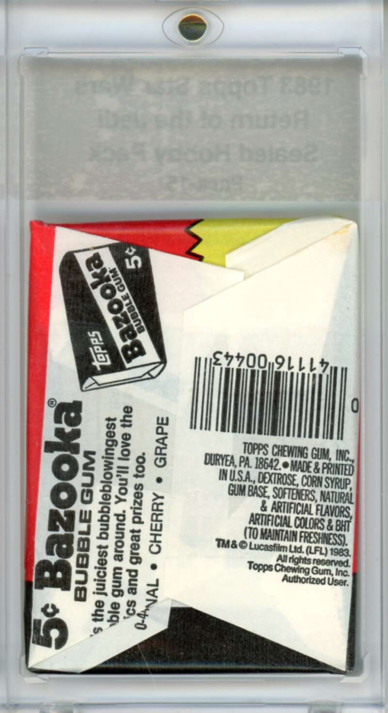 1983 Star Wars Return of the Jedi Sealed Hobby Pack Ewok - SPK 15 Image 2