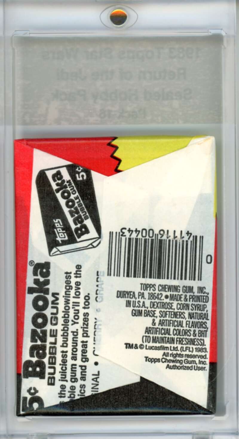 1983 Star Wars Return of the Jedi Sealed Hobby Pack Ewok - SPK 16 Image 2