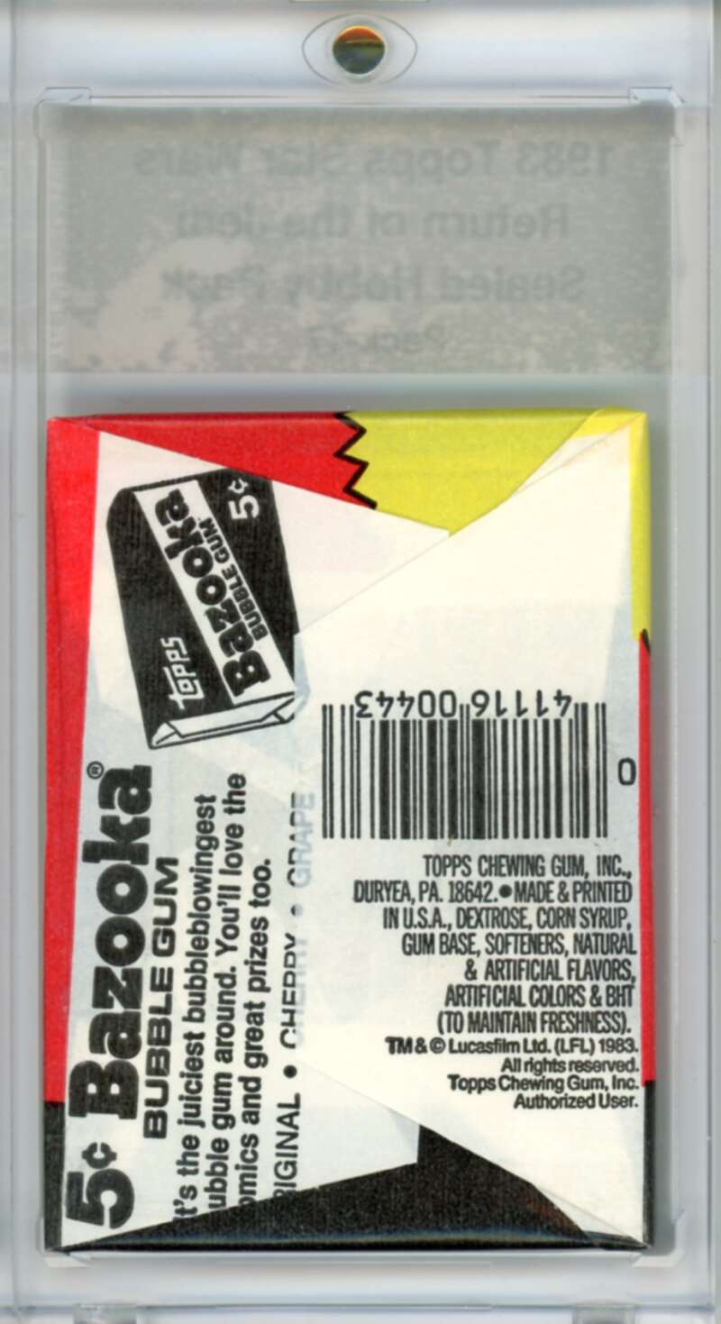 1983 Star Wars Return of the Jedi Sealed Hobby Pack Ewok - SPK 17 Image 2