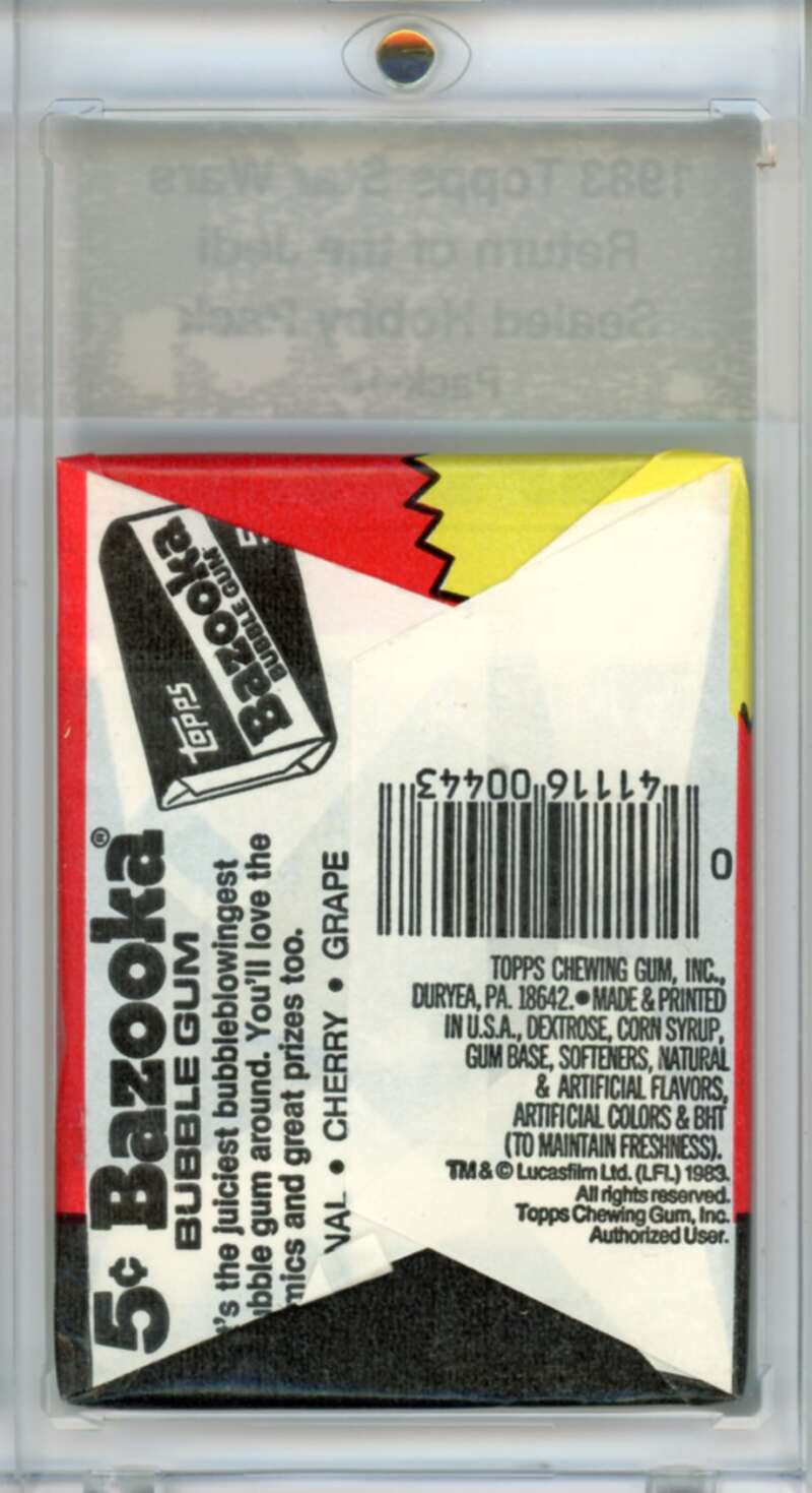 1983 Star Wars Return of the Jedi Sealed Hobby Pack Ewok - SPK 18 Image 2