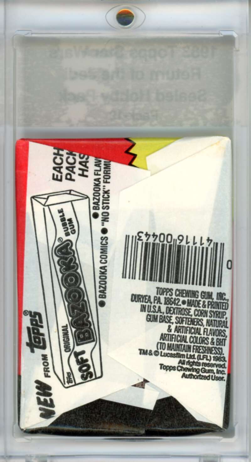 1983 Star Wars Return of the Jedi Sealed Hobby Pack Leia - SPK 19 Image 2