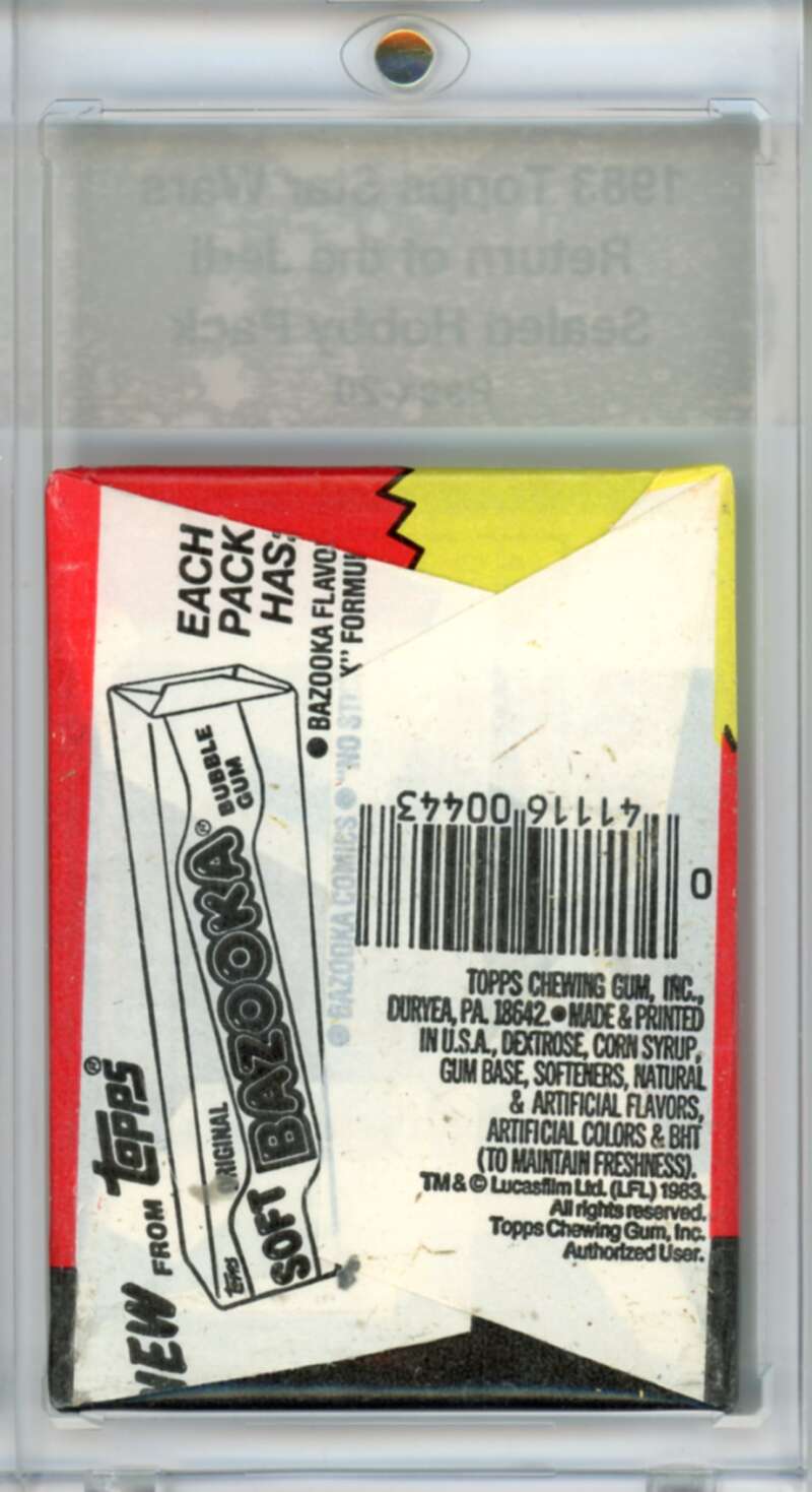 1983 Star Wars Return of the Jedi Sealed Hobby Pack Leia - SPK 20 Image 2