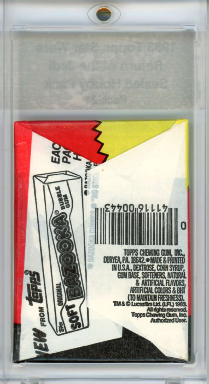 1983 Star Wars Return of the Jedi Sealed Hobby Pack Leia - SPK 21 Image 2