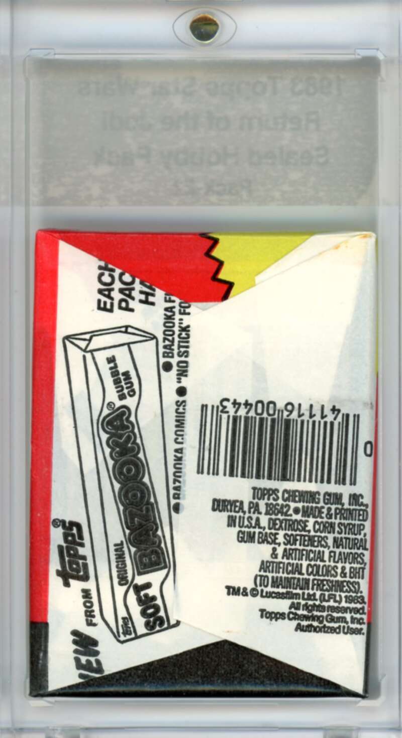 1983 Star Wars Return of the Jedi Sealed Hobby Pack Leia - SPK 22 Image 2