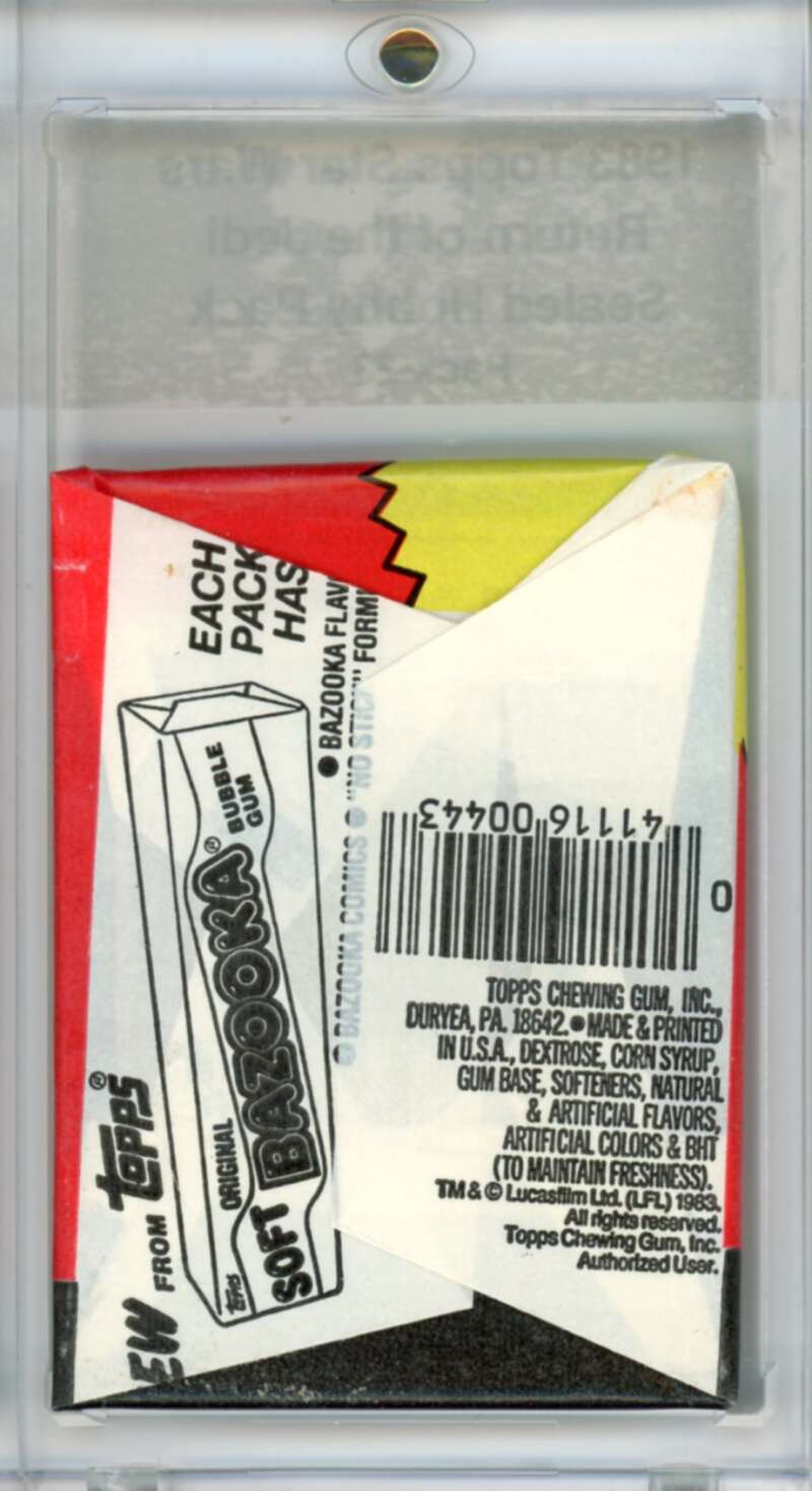 1983 Star Wars Return of the Jedi Sealed Hobby Pack Leia - SPK 23 Image 2