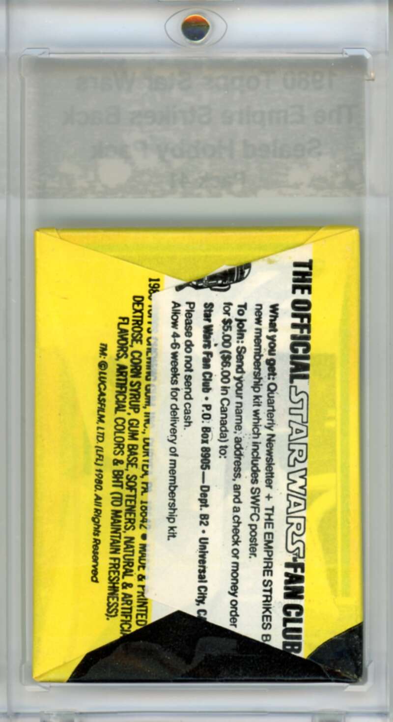 1980 Star Wars Empire Strikes Back Sealed Hobby Pack Vader - SPK 41 Image 2