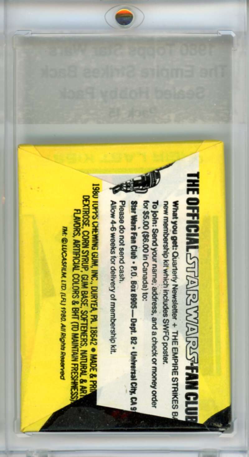 1980 Star Wars Empire Strikes Back Sealed Hobby Pack Vader - SPK 45 Image 2