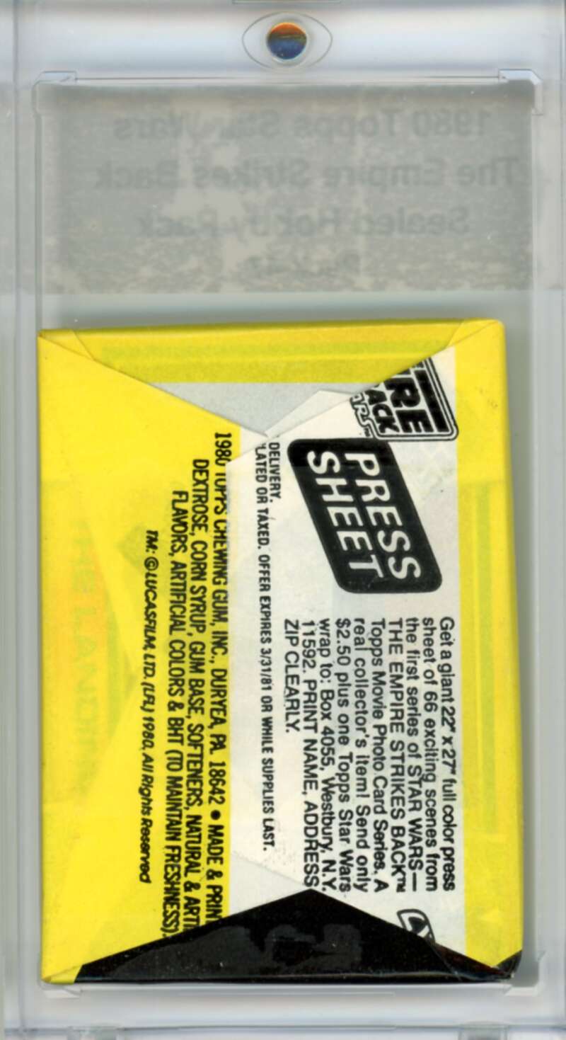 1980 Star Wars Empire Strikes Back Sealed Hobby Pack Vader - SPK 47 Image 2