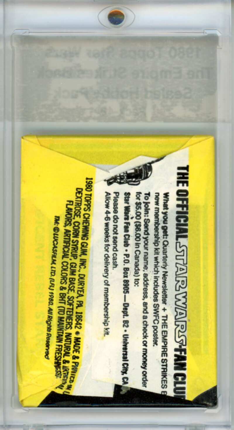 1980 Star Wars Empire Strikes Back Sealed Hobby Pack Vader - SPK 49 Image 2