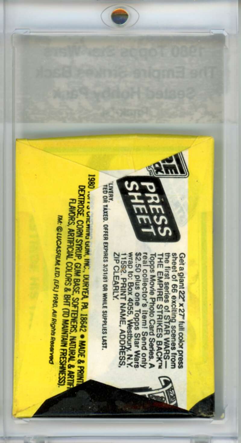 1980 Star Wars Empire Strikes Back Sealed Hobby Pack Vador - SPK 54 Image 2