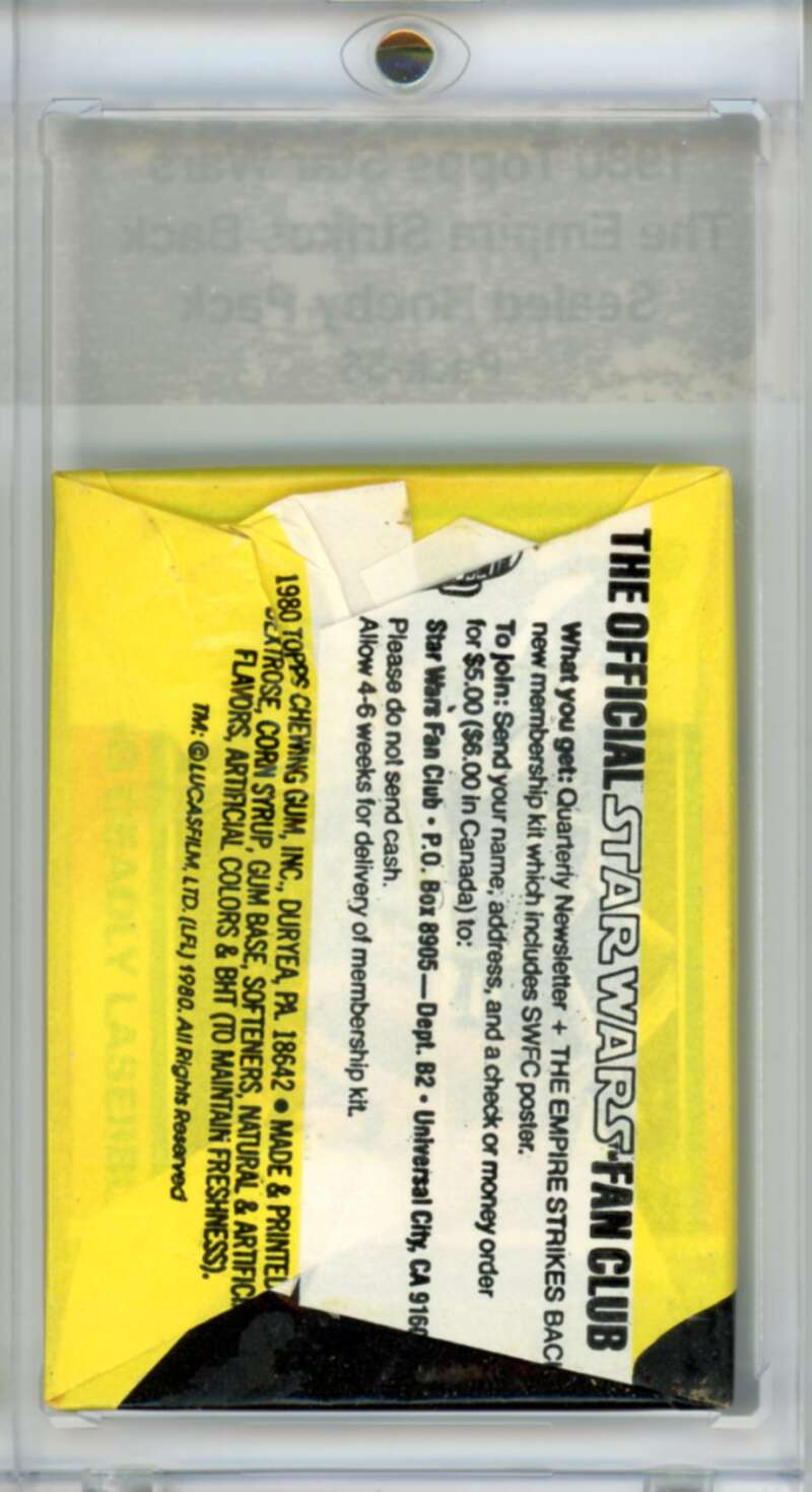 1980 Star Wars Empire Strikes Back Sealed Hobby Pack Vador - SPK 56 Image 2