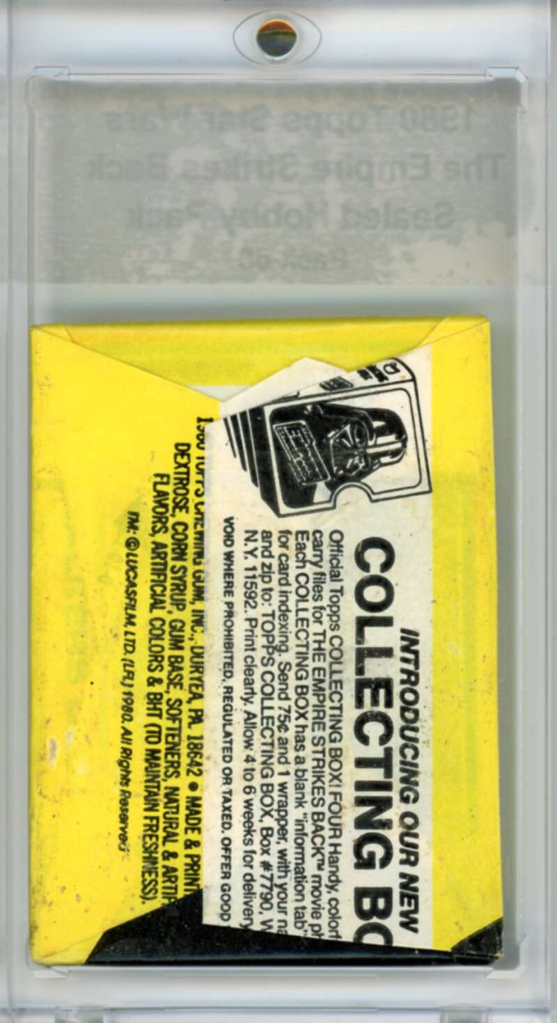 1980 Star Wars Empire Strikes Back Sealed Hobby Pack Vador - SPK 60 Image 2