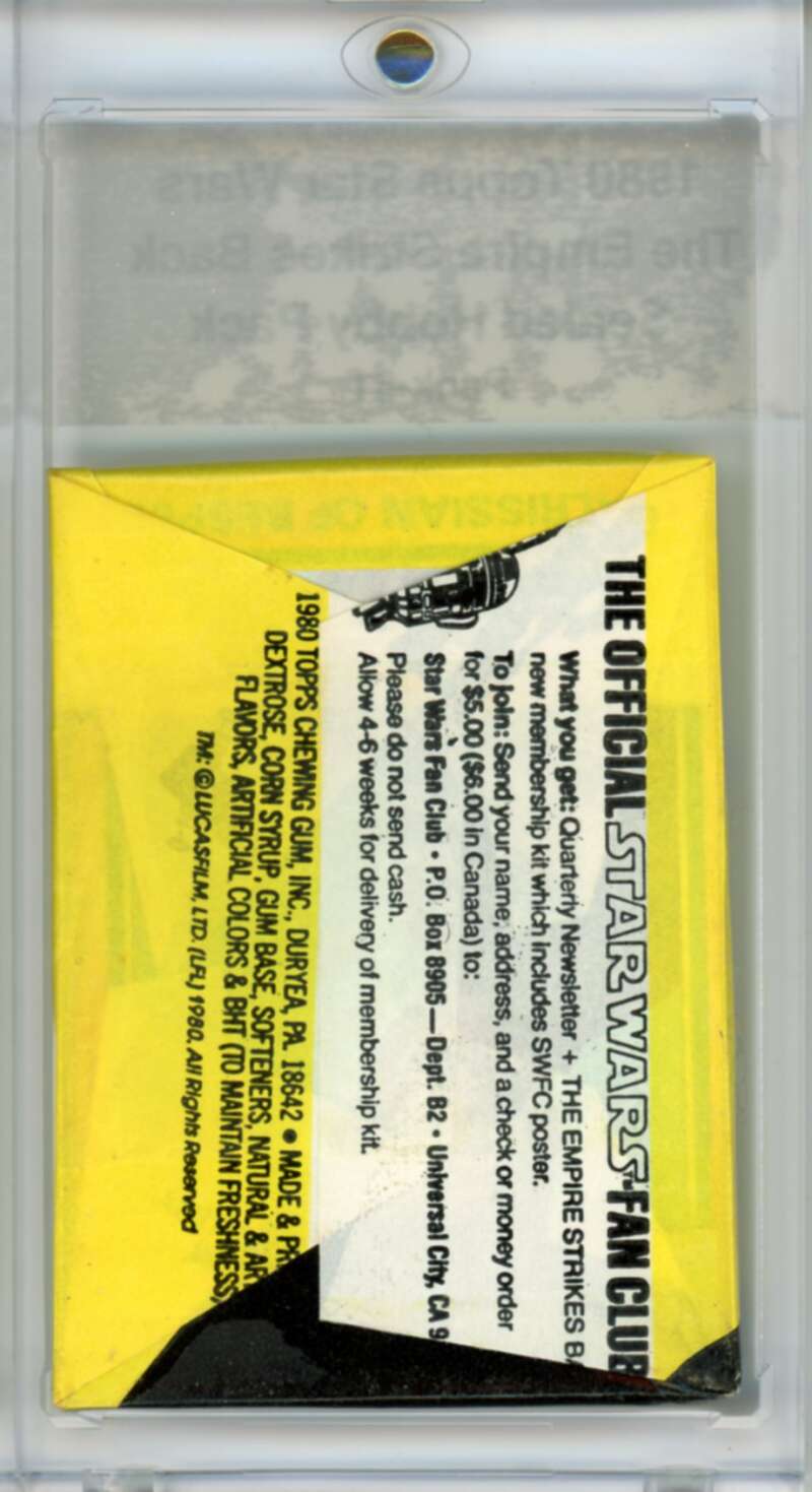 1980 Star Wars Empire Strikes Back Sealed Hobby Pack Vador - SPK 61 Image 2