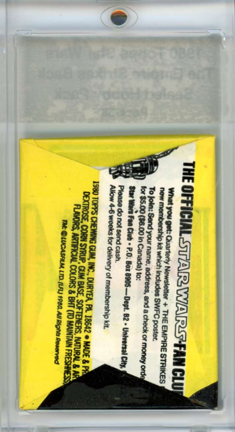 1980 Star Wars Empire Strikes Back Sealed Hobby Pack Vador - SPK 68 Image 2