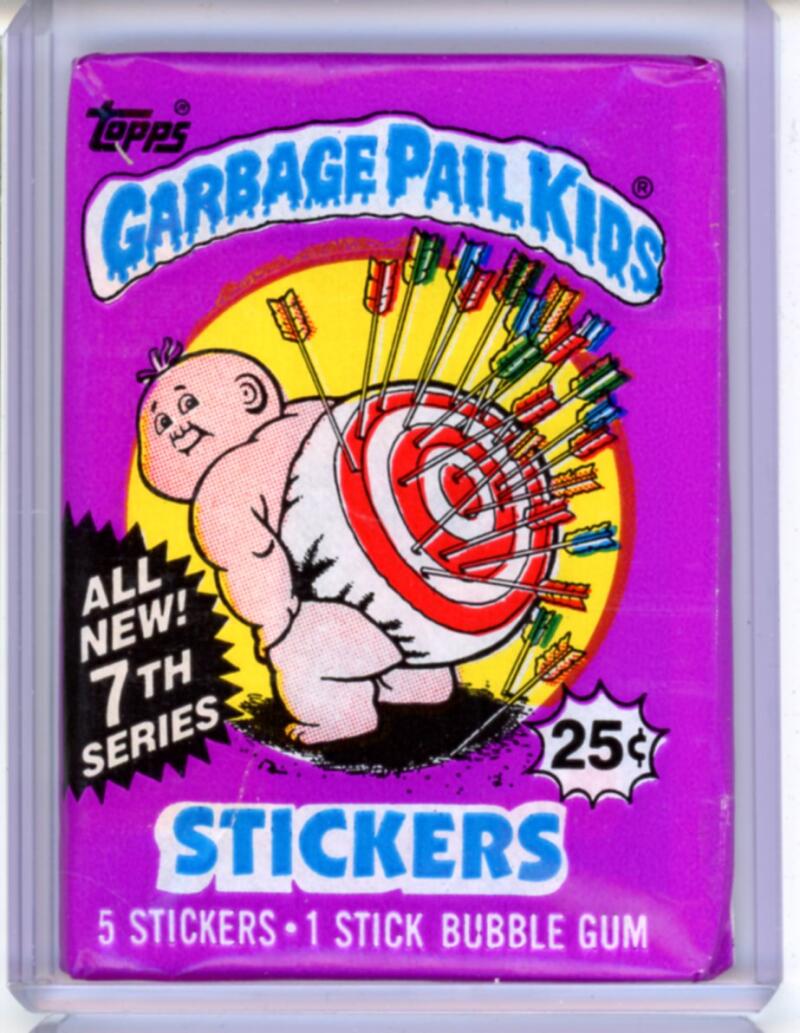 1987 Topps Garbage Pail Kids 7th Series Sealed Vintage Hobby Wax Pack - SPK 113 Image 1