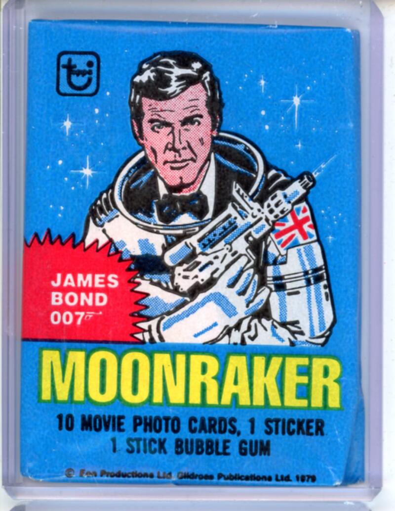 1979 Topps James Bond Moonraker Sealed Vintage Hobby Wax Pack - SPK 228 Image 1