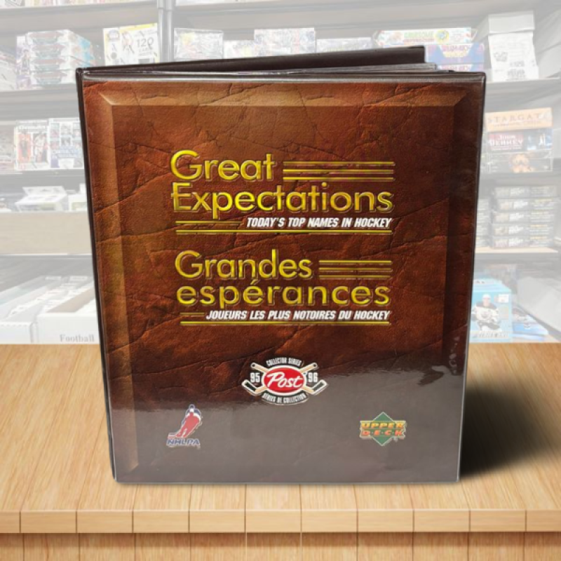 1995-96 Post Great Expectations Hockey Complete Set with Binder - Gretzky, Roy Image 1