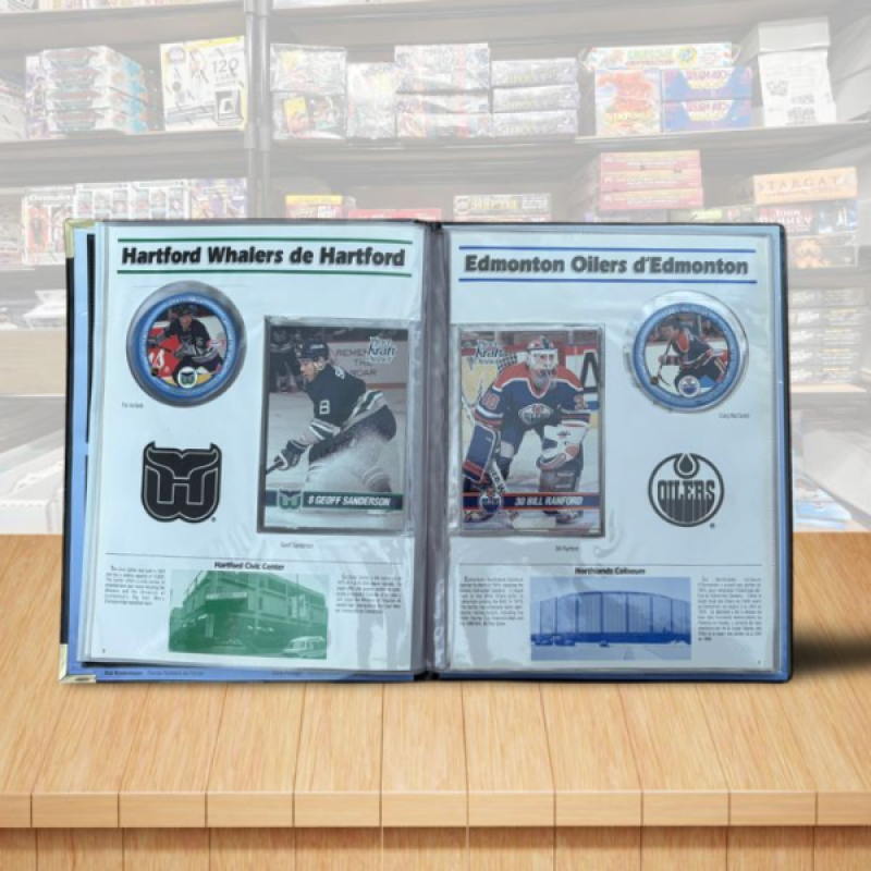 1993-94 Kraft Hockey Champions Complete Master Set 64/64 with Album Image 3