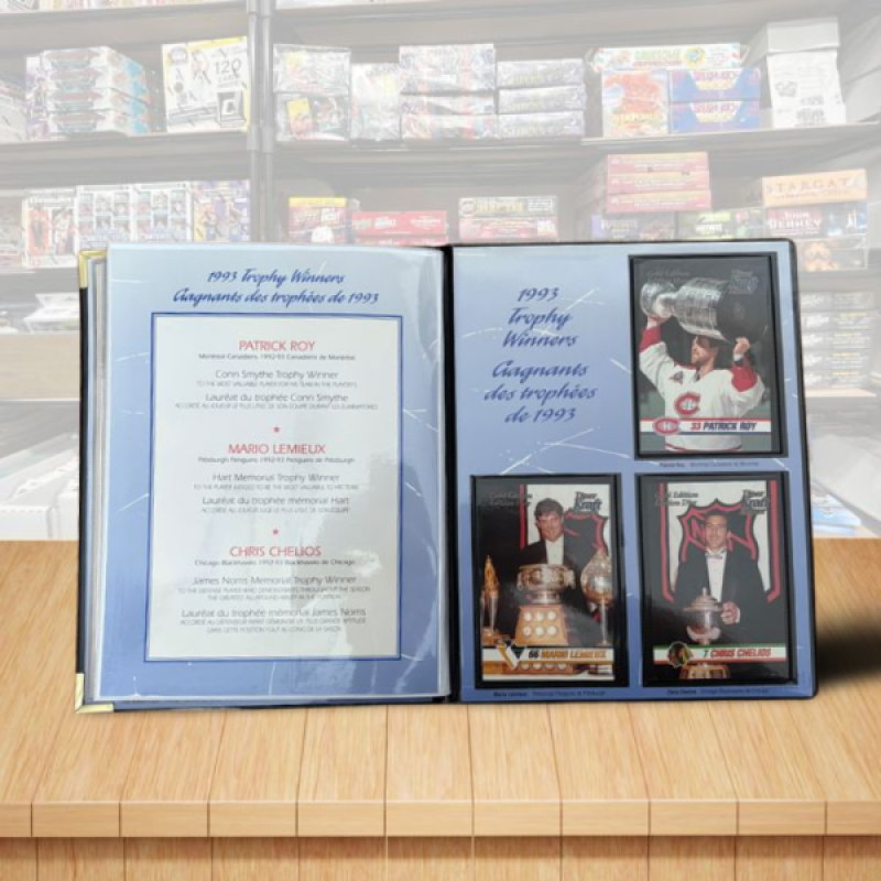 1993-94 Kraft Hockey Champions Complete Master Set 64/64 with Album Image 9